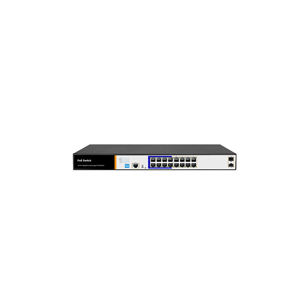 YPS-3016G-2SFP-L2 ( 16 Port Gigabit Layer2 Yönetilebilir 150W PoE Kapasiteli AI POE Switch 16G + 2 SFP ) 6072