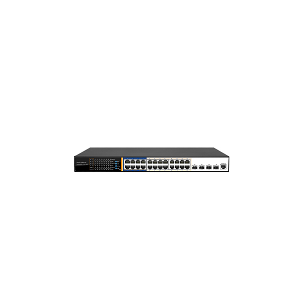 YPS-5024G-4SFP-L3 ( 24 Port Gigabit Layer3 Yönetilebilir 440W PoE Kapasiteli AI POE Switch 24G + 4 SFP ) 6074