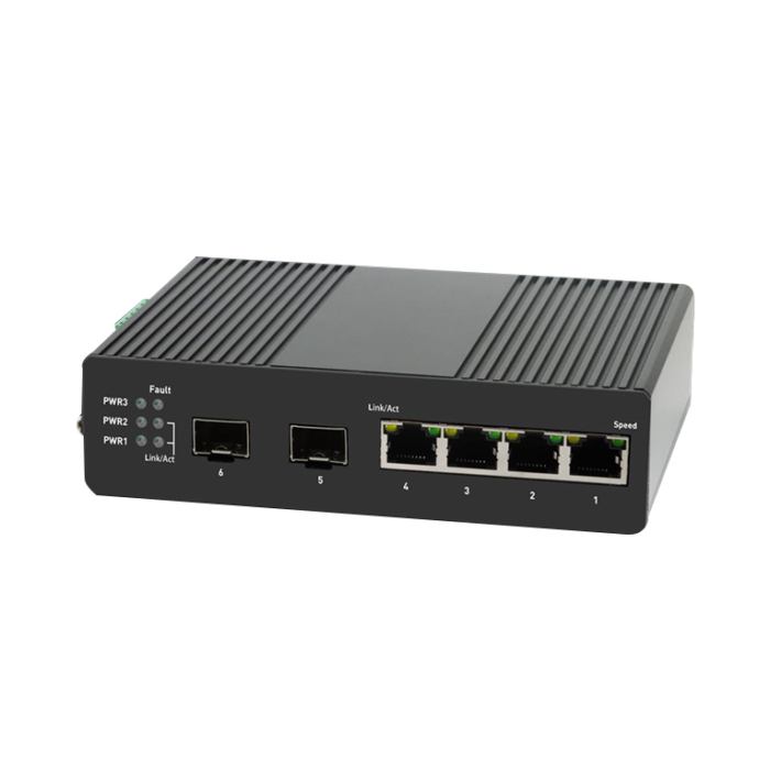 EPS-END1004G-2SFP ( 4 Port Gigabit Layer2 Yönetilebilir Endüstriyel 120W POE Kapasiteli AI POE Switch 4G+2 SFP ) 6297