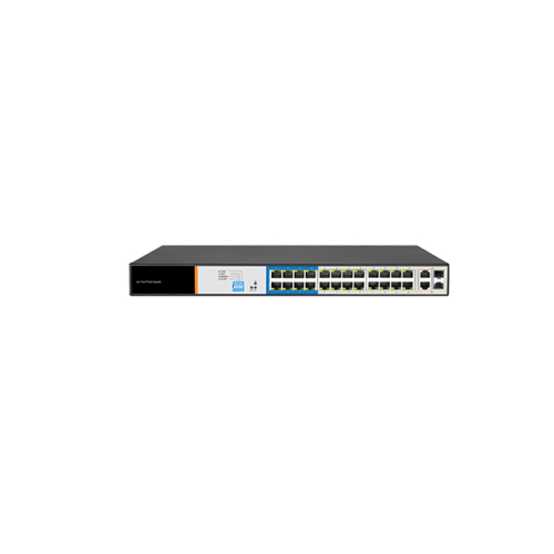 PS-1024E-2G2SFP ( 24 Port Yönetilmeyen 250W POE Kapasiteli Al POE Switch 24E + 2G + 2 SFP ) 6068